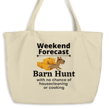 Load image into Gallery viewer, Barn Hunt Weekend Forecast X-Large Tote/ Shopping Bags
