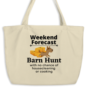 Barn Hunt Weekend Forecast X-Large Tote/ Shopping Bags