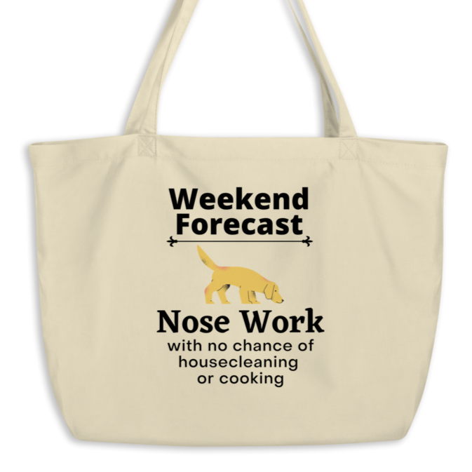 Nose Work Weekend Forecast X-Large Tote/ Shopping Bags