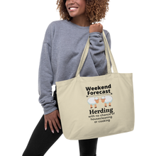 Load image into Gallery viewer, Sheep Herding Weekend Forecast X-Large Tote/Shopping Bag
