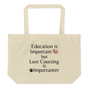 Lure Coursing is Importanter X-Large Tote/Shopping Bag - Oyster