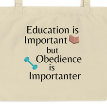 Load image into Gallery viewer, Obedience is Importanter X-Large Tote/Shopping Bag - Oyster
