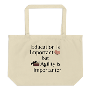 Agility is Importanter X-Large Tote/ Shopping Bags