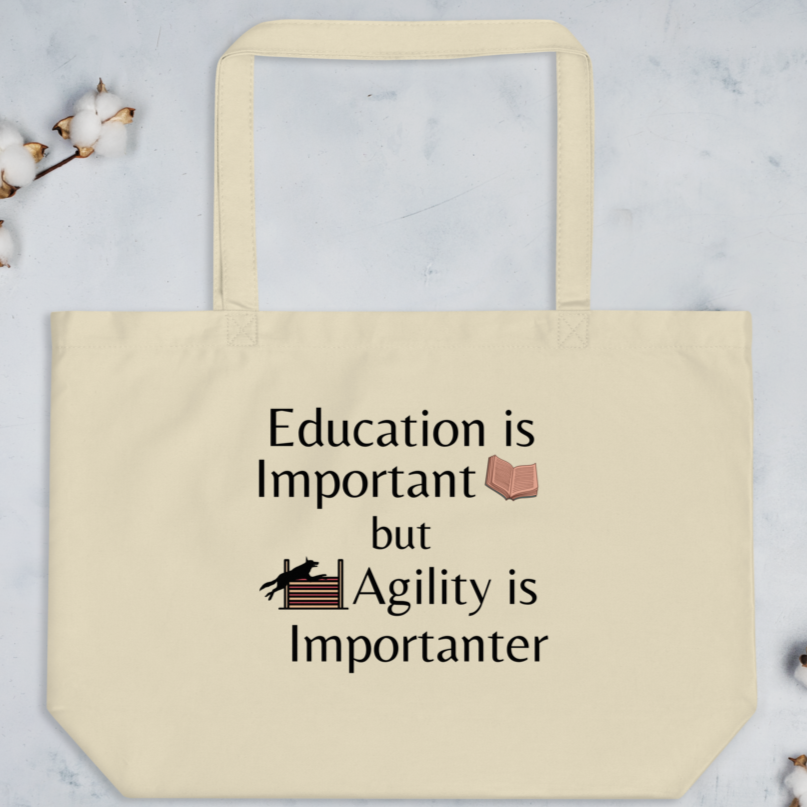Agility is Importanter X-Large Tote/ Shopping Bags