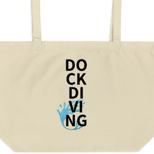 Load image into Gallery viewer, Stacked Dock Diving X-Large Tote/Shopping Bag - Oyster
