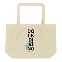 Load image into Gallery viewer, Stacked Dock Diving X-Large Tote/Shopping Bag - Oyster
