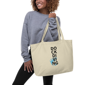 Stacked Dock Diving X-Large Tote/Shopping Bag - Oyster