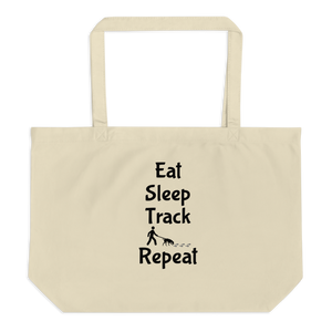 Eat Sleep Track Repeat X-Large Tote/Shopping Bag
