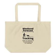 Load image into Gallery viewer, Tracking Weekend Forecast X-Large Tote/Shopping Bag - Oyster
