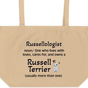 Russellologist (Plural) X-Large Tote/Shopping Bag - Oyster