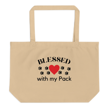 Load image into Gallery viewer, Blessed with my Pack X-Large Tote/Shopping Bag - Oyster
