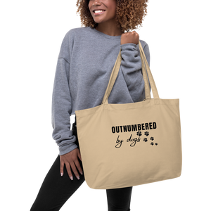 Outnumbered by Dogs X-Large Tote/Shopping Bag