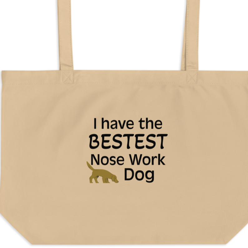 Bestest Nose Work Dog X-Large Tote/ Shopping Bags