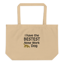 Load image into Gallery viewer, Bestest Nose Work Dog X-Large Tote/ Shopping Bags
