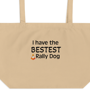 Bestest Rally Dog X-Large Tote/Shopping Bag