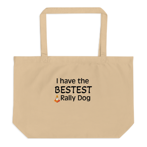 Bestest Rally Dog X-Large Tote/Shopping Bag
