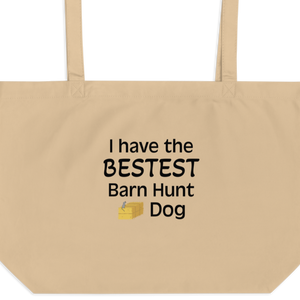 Bestest Barn Hunt Dog X-Large Tote/Shopping Bag