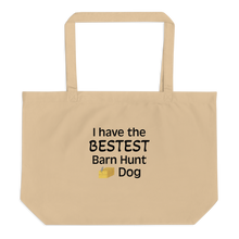 Load image into Gallery viewer, Bestest Barn Hunt Dog X-Large Tote/Shopping Bag
