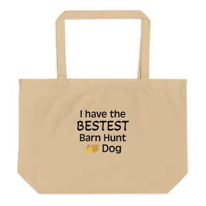 Bestest Barn Hunt Dog X-Large Tote/Shopping Bag