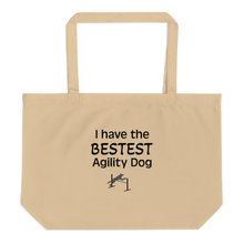 Load image into Gallery viewer, Bestest Agility Dog X-Large Tote/ Shopping Bag
