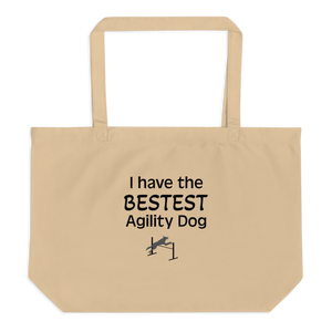 Bestest Agility Dog X-Large Tote/ Shopping Bag