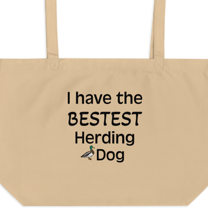 Bestest Duck Herding Dog X-Large Tote/Shopping Bag