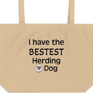 Bestest Sheep Herding Dog X-Large Tote/Shopping Bag