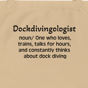 Dock Diving "Dockdivingologist" Tote/Shopping Bags