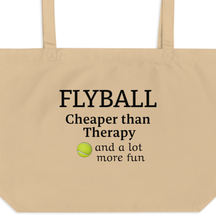 Flyball Cheaper than Therapy X-Large Tote/Shopping Bag