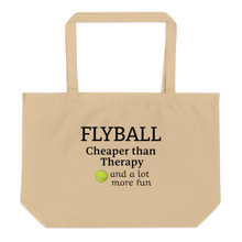 Load image into Gallery viewer, Flyball Cheaper than Therapy X-Large Tote/Shopping Bag
