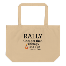 Load image into Gallery viewer, Rally Cheaper than Therapy X-Large Tote/Shopping Bag

