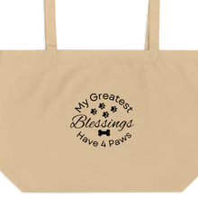 Load image into Gallery viewer, 4 Paws Blessings X-Large Tote/ Shopping Bags
