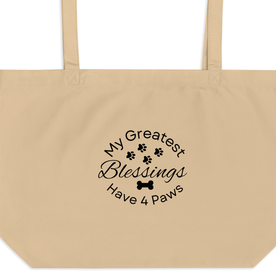 4 Paws Blessings X-Large Tote/ Shopping Bags