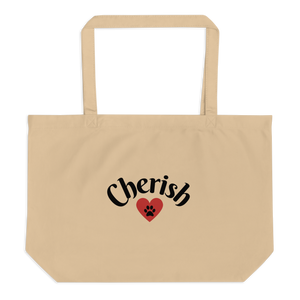 Cherish w/ Heart X-Large Tote/Shopping Bag