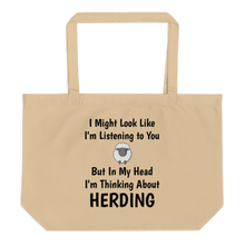 Load image into Gallery viewer, I&#39;m Thinking About Sheep Herding X-Large Tote/Shopping Bag
