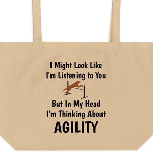 I'm Thinking About Agility X-Large Tote/ Shopping Bag