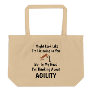 I'm Thinking About Agility X-Large Tote/ Shopping Bag