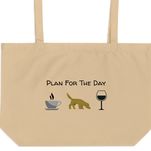 Load image into Gallery viewer, Plan for the Day - Nose Work &amp; Scent Work X-Large Tote/ Shopping Bags
