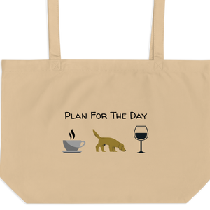 Plan for the Day - Nose Work & Scent Work X-Large Tote/ Shopping Bags