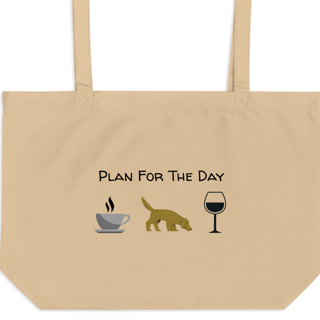 Plan for the Day - Nose Work & Scent Work X-Large Tote/ Shopping Bags
