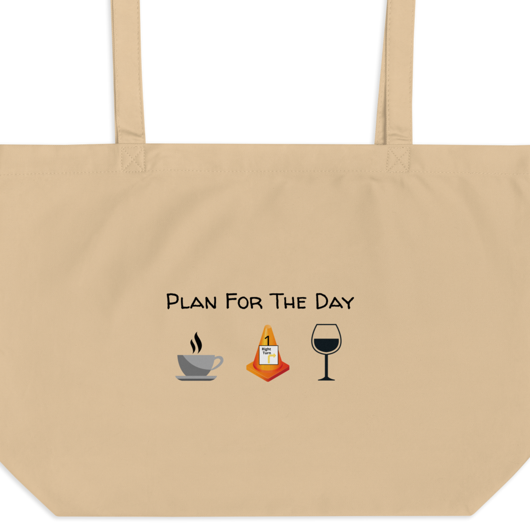 Plan for the Day - Rally X-Large Tote/ Shopping Bags