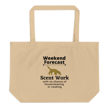 Load image into Gallery viewer, Scent Work Weekend Forecast X-Large Tote/ Shopping Bags
