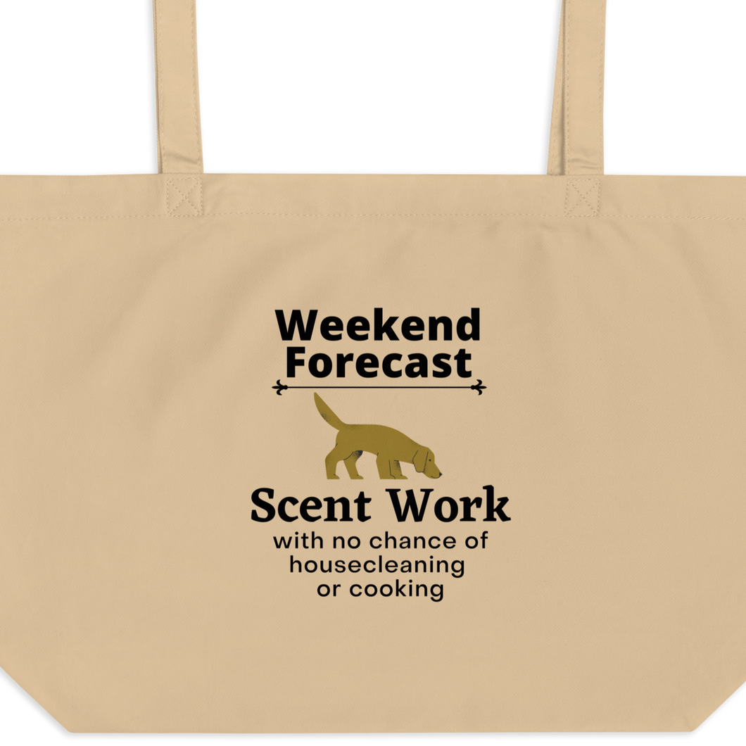 Scent Work Weekend Forecast X-Large Tote/ Shopping Bags