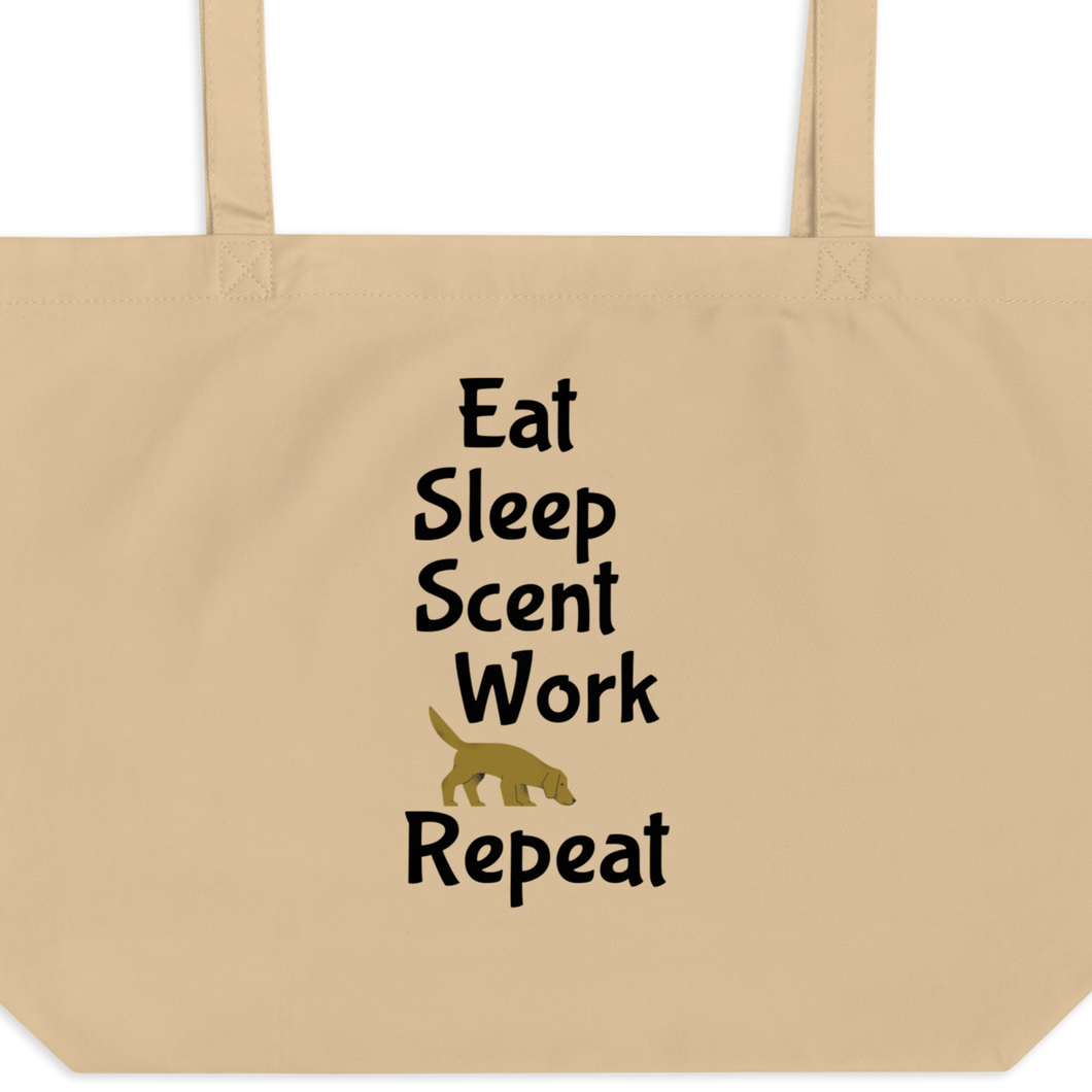 Eat Sleep Scent Work Repeat X-Large Tote/ Shopping Bags