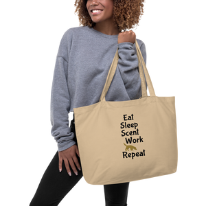 Eat Sleep Scent Work Repeat X-Large Tote/ Shopping Bags