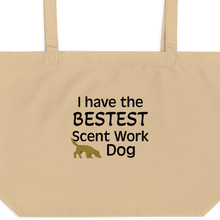 Load image into Gallery viewer, Bestest Scent Work Dog X-Large Tote/ Shopping Bags
