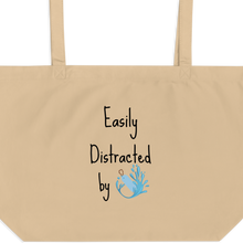 Load image into Gallery viewer, Easily Distracted by Dock Diving X-Large Tote/ Shopping Bag
