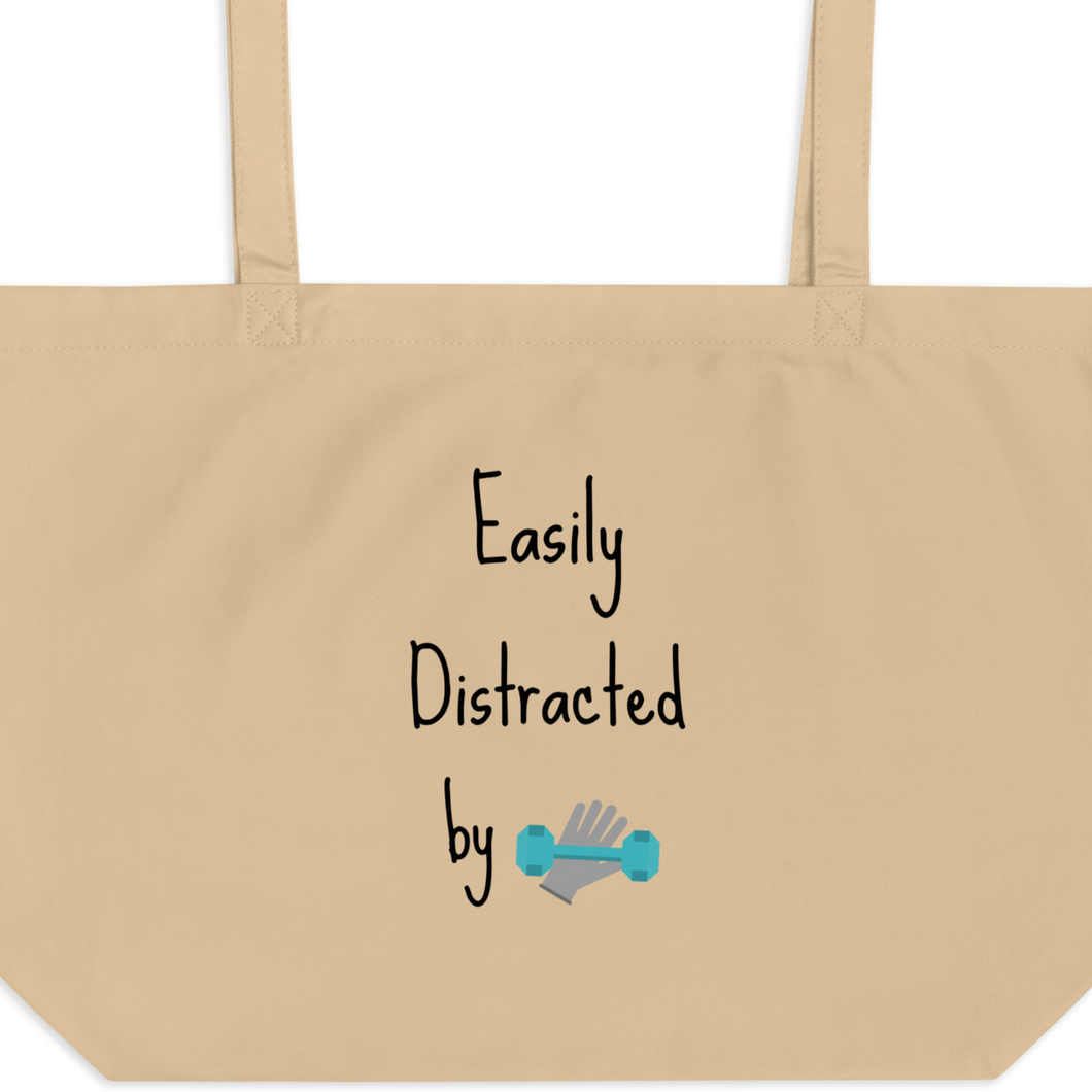 Easily Distracted by Obedience X-Large Tote/ Shopping Bags