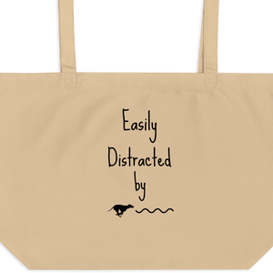 Easily Distracted by Lure Coursing X-Large Tote/ Shopping Bags