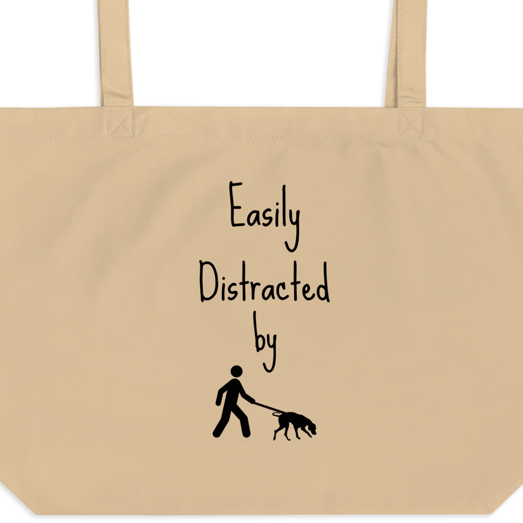 Easily Distracted by Tracking X-Large Tote/ Shopping Bags